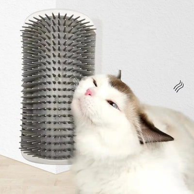 Brosse de toilettage d’angle pour chat