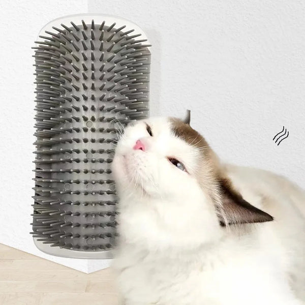 Brosse de toilettage d’angle pour chat