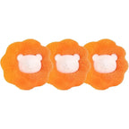 Lot de 3 attrape-poils orange pour lave-linge