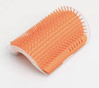 Brosse d’angle pour chat, coloris orange
