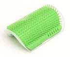 Brosse d’angle pour chat, coloris vert