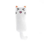 Jouet à l’herbe à chat en peluche, coloris blanc