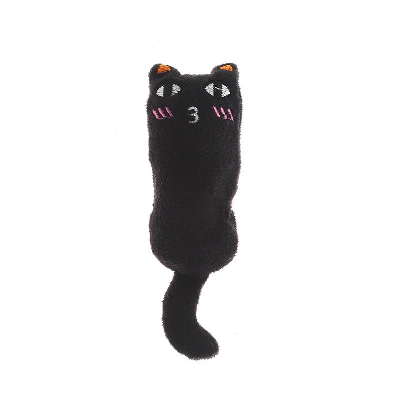 Jouet à l’herbe à chat en peluche, coloris noir